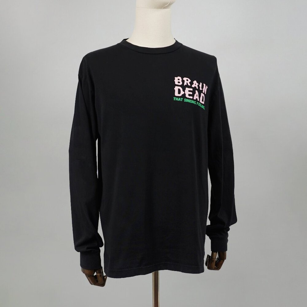 Brain Dead Graphic Print Long Sleeve heavy T-shirt/ Size M/ Good Condition